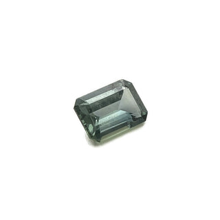 SAP102A- Blue/Green Emerald Cut Sapphire