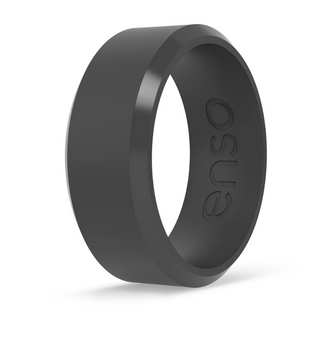 Bevel Silicone Ring: Slate