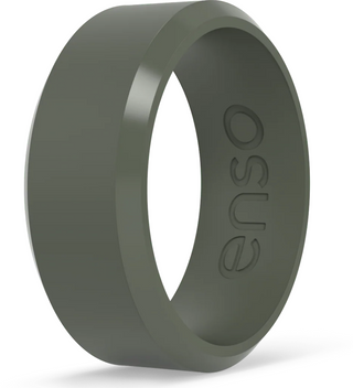 Bevel Silicone Ring: Pine