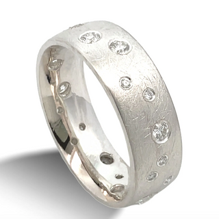Modern Electrum - Swirled Texture with Diamonds