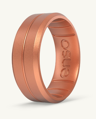 Elements Contour Silicone Ring - Copper
