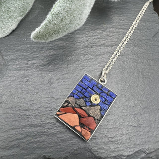 Lapis Sky Mountain Range Pendant