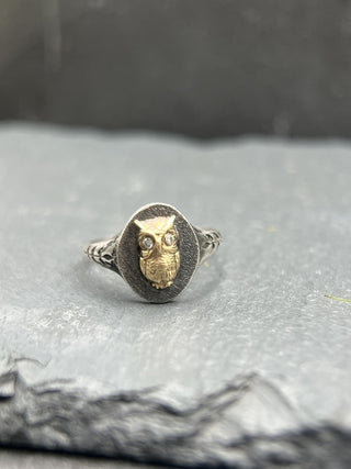 Wisdom Owl Signet Ring