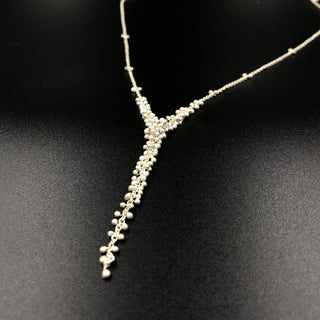 Cascading Clustered Wisteria Necklace - SS