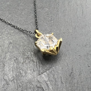 Hexagon Tourmilated Quartz Necklace