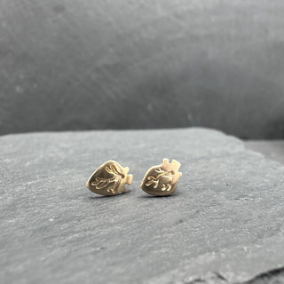 Heart Posts - Gold