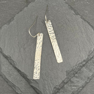 Hammered Bar Earrings