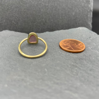 Rose Sapphire Pebble Ring