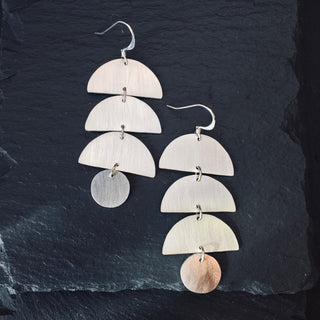 Flora Earrings: Silver
