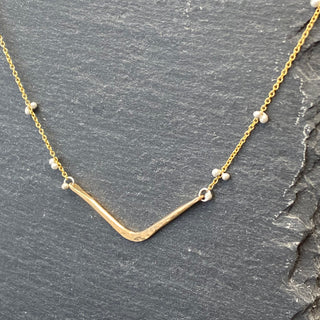 Chevron Necklace - GF
