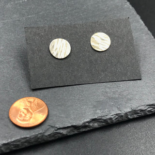 Large Silver Dot Studs