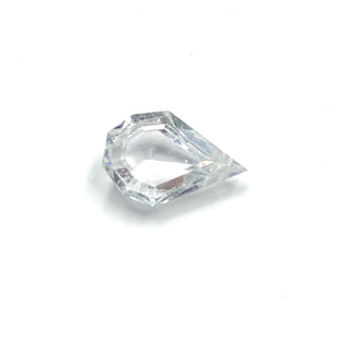 SAP109B- Geometric Modified Pear White Sapphire