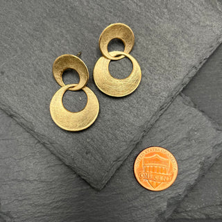 Intertwined Earrings in Gold Fill