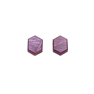 RB101A&B - Ruby Hexagon Slices