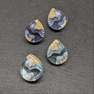 Ridge Stud Earrings