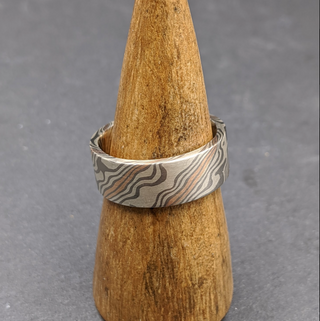 Mokume Gane Ring - Beech