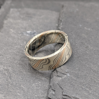 Mokume Gane Ring - Beech