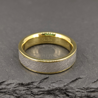 Yellow Gold and Meteorite Ring - Sirius