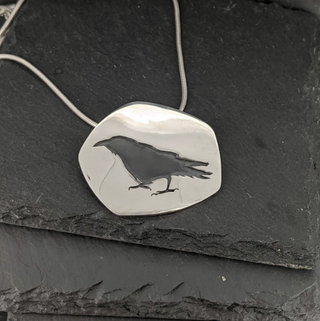 Raven Silhouette Pendant