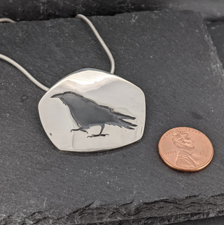 Raven Silhouette Pendant
