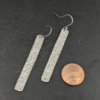Hammered Bar Earrings