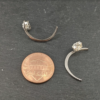 Crescent Moon Studs
