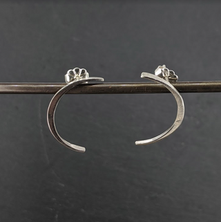 Crescent Moon Studs