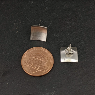 Concave Square Studs