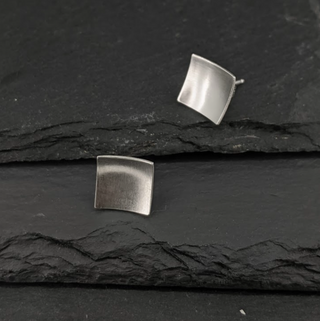 Concave Square Studs