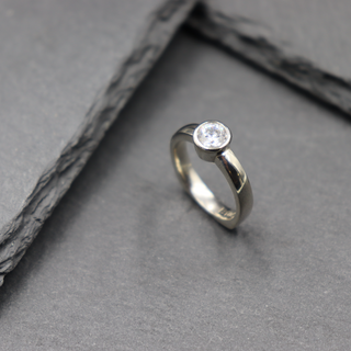 Bezel Solitaire Ring