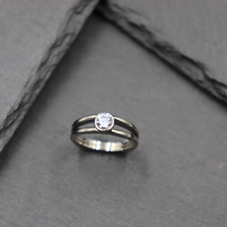 Split Shank Solitaire Ring