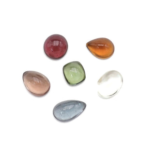 TOUR110A-F- Tourmaline Cabochons