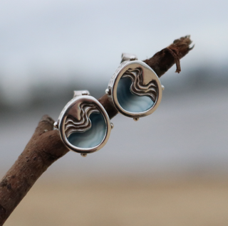 Ripple Stud Earrings