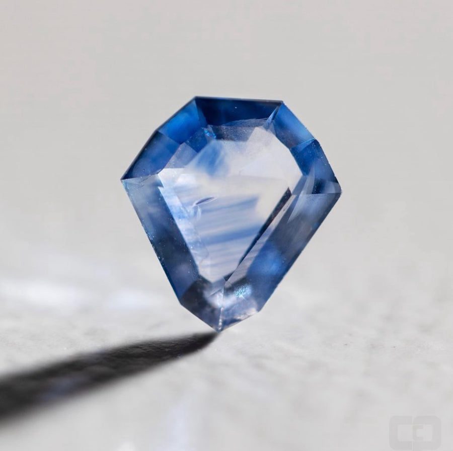 A blue sapphire